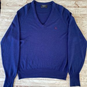 Christian Dior 100% Orlon Acrylic V Neck sweater